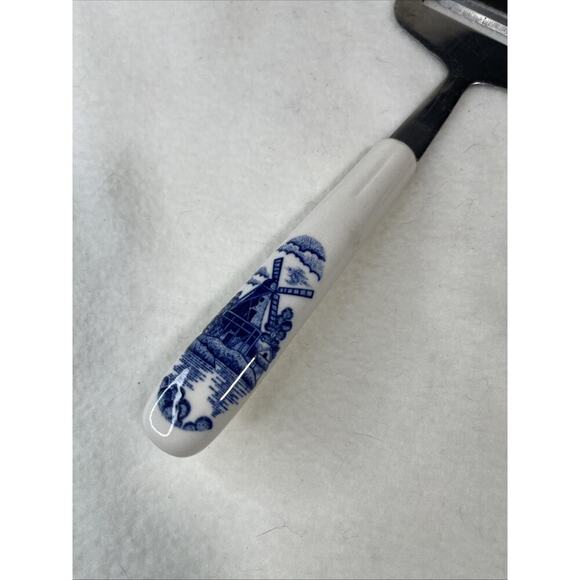 Elesva Holland Windmill Ceramic Handle Cheese Slicer Knife Stainless Steel 9" - Picture 2 of 7